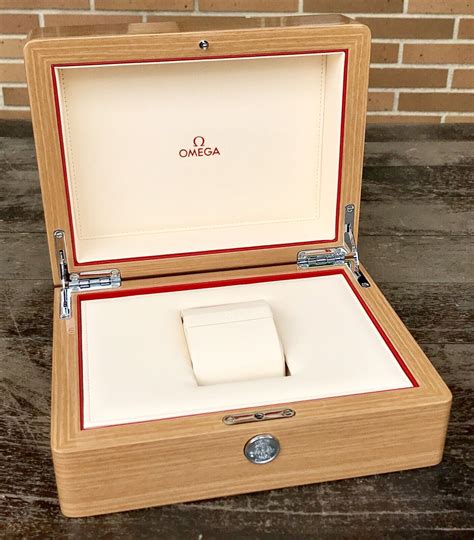 omega classics wood watch box|omega speedmaster box.